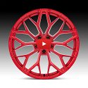 Asanti Black Label ABL39 Mogul FFT Candy Red Custom Wheels 5